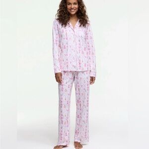 Loveshack Fancy x Roller Rabbit limited edition long sleeve polo pajamas